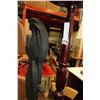 Image 2 : BLACK PLASTER WOMAN W/ FOOT MAHOGANY STAND