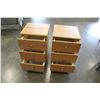 Image 2 : PAIR OF 3 DRAWER PINE NIGHTSTANDS