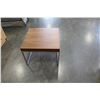 Image 1 : MODERN METAL BASE WOOD TOP END TABLE