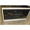 Image 1 : FRAMED TRAIN PICTURE W/ LIGHT UP LEDS