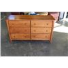 Image 2 : 6 DRAWER MAPLE DRESSER WITH MIRROR