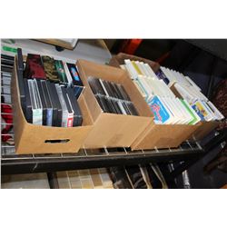 4 BOXES OF CDS, DVDS AND VHS