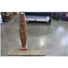 Image 1 : 4FT TALL CARVED TOTEM W/ LADY LOMA WOOD SIGN