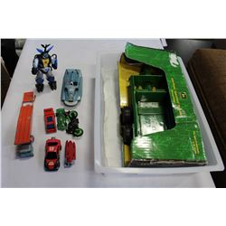 JOHN DEERE DIECAST HYDRA PUSH SPREADER, REDLINE HOT WHEELS, AND MORE