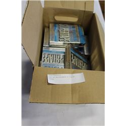 BOX OF RECORDABLE 8 TRACK TAPES
