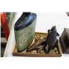 Image 3 : JEWELRY BOX WOLF FIGURE CASE AND STONES