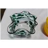 Image 2 : TWO HAND BLOWN ART GLASS BOWLS