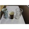 Image 1 : CRYSTAL VASE CARLTON WARE VASE AND POTTERY VASE