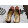 Image 2 : LADIES GUCCI SIZE 42 SHOES AND LV MAKEUP BAG