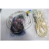 Image 3 : THREE BAGS OF LADIES JEWELLRY PEARLS ETC