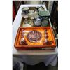 Image 1 : 2 TRAYS OF EASTERN COLLECTIBLES AND MAHJONG SET AND TEA SET