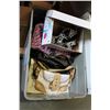 Image 1 : TOTE OF PURSES AND BOX OF PURSES AND SHOES