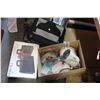 Image 1 : LOT OF SUIT CASES, AND BOX OF PLATES AND CHINA