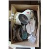 Image 2 : LOT OF SUIT CASES, AND BOX OF PLATES AND CHINA