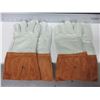 Image 1 : 2 New pair of Welding Gloves mig/tig Top Grain soft Leather
