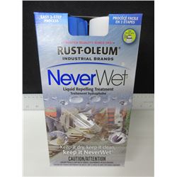 New Rust-Oleum Industrial NEVER WET liquid repelling treatment / prevents