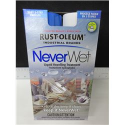 New Rust-Oleum Industrial NEVER WET liquid repelling treatment / prevents