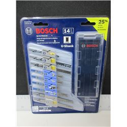 New Bosch 14 piece Jig Saw Blade set with case
