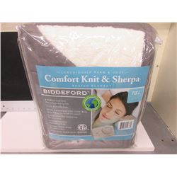 New FULL Heated Blanket Comfort Knit & Sherpa ten heat settings