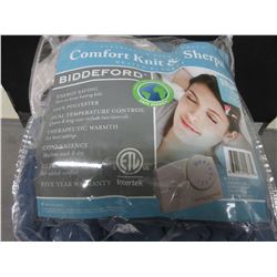 New QUEEN Heated Blanket Comfort Knit & Sherpa ten heat settings
