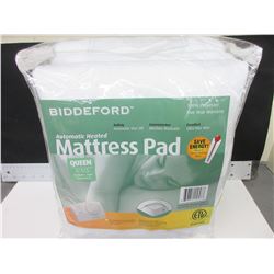 New QUEEN Automatic Heated Mattress Pad /  2 controllers machine wash