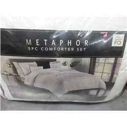 New QUEEN 5 Piece Comforter set / cotton rich easy care