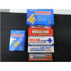New lot of First Aid Products / Bandages / creams and more