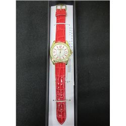 New ManHattan Quartz Stainless fashon watch / Red