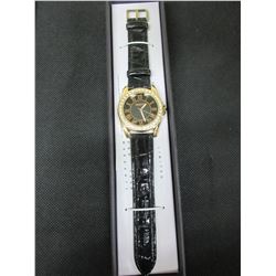 New ManHattan Quartz Stainless fashon watch / Black