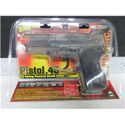 New Air Soft .45 Cal Pistol 200fps high capacity magazine 70bb's