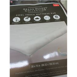 New TWIN cool touch Mattress Pad Tempa Cool
