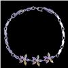 Image 1 : Multi-colored Spring Flower Bracelet