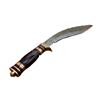 Image 5 : Hand-Made Custom Damascus Steel Kukari Bull Horn Hunting Knife