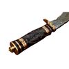 Image 6 : Hand-Made Custom Damascus Steel Kukari Bull Horn Hunting Knife