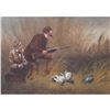Image 2 : Duck Hunters Oil On Canvas Painting