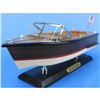 Image 6 : Wooden Chris Craft Runabout Model Speedboat 14"