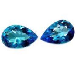 Amazing & Rare 11ctw Matching - Blue "Pear Cut" BIANCO Diamonds
