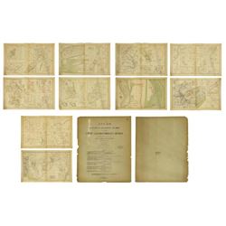 (10) Official 1892 Civl War Maps By Us Govt
