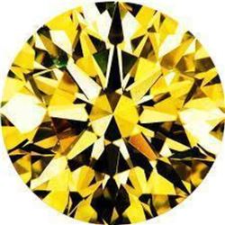 10ct Brilliant Cut Round Canary BIANCO Diamond