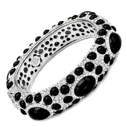 Angelique de Paris Onyx Swarovski Crystal Bracelet