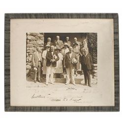 Framed photo of President Warren G. Harding