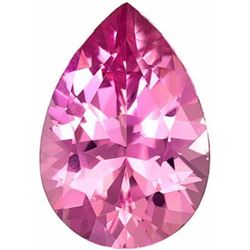AAA Natural Pink Tourmaline Pear Faceted Gemstone