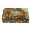 Image 1 : c.1790's Antique Faux Tortoise Shell Lacquered Wood Snuff Box