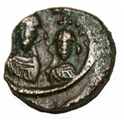 Heraclius-with-heraclius-constantine-610-641-e-12-nummi-18mm-5-31-gm-alex Heraclius-with-heraclius