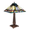 Image 1 : RWIN Tiffany-style 2 Light Mission Table Lamp 16" Shade