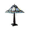 Image 2 : RWIN Tiffany-style 2 Light Mission Table Lamp 16" Shade