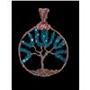 Image 1 : Swarovski Crystal & Copper Wire Tree of Life Pendant