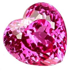 30.2ct. Pink Topaz Heart