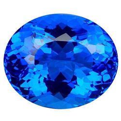 37.35ct. Cornflower Blue Quartz Oval