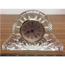 Fine Waterford Crystal Mantel Clock - Quartz